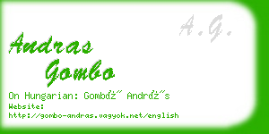 andras gombo business card